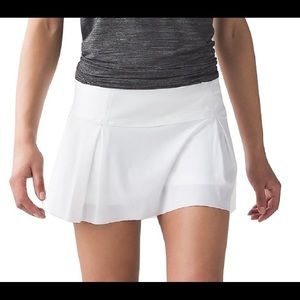 Lululemon Lost In Pace white tennis skirt